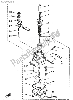 Réservoir D'essence D'origine Yamaha DT 50 R – 1988, 3HL, Fabrication Française